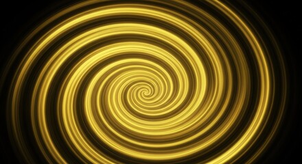 Fototapeta premium Golden Spiral Pattern with Dynamic Swirling Motion and Gradual Light Transition Effects