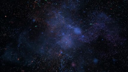 A Vibrant Particle Explosion Radiates Outwards and Dissipates in a Seamlessly Looping Abstract Video, Capturing Dynamic Cosmic Energy shimmer, divine, motion