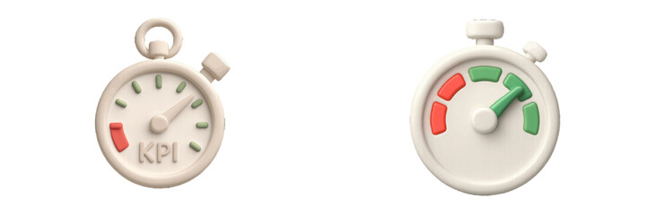 Business performance metrics dashboard with red and green indicators