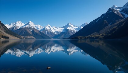 Fototapeta premium mountain lake reflection