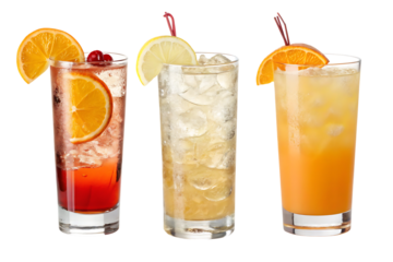 Harvey Wallbanger Tom Collins Tequila Sunrise