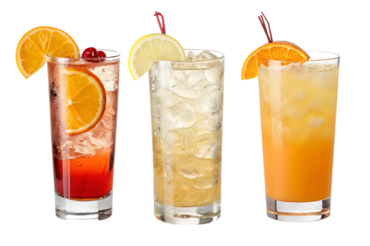 Harvey Wallbanger Tom Collins Tequila Sunrise