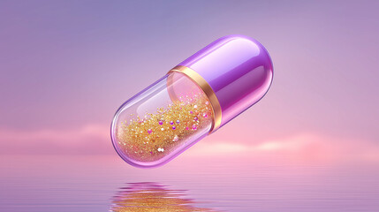 purple capsule, vitamin capsules , transparency,white background,drug,medicine, supplement, tablet, medical.