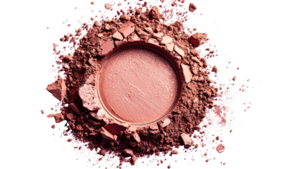 Rose-toned cosmetic powder
