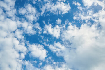 Blue Sky with White Clouds