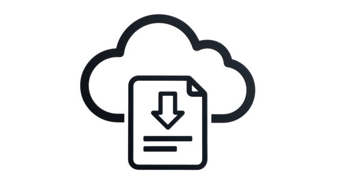 Isolated Cloud Computing File Download Concept, Data Synchronization, Backup, Secure Server