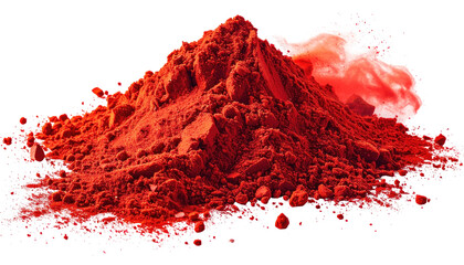 Pile of vibrant red powder