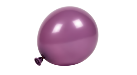 Isolated Purple Balloon Decoration