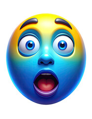 Fototapeta premium 3D surprised emoticon (1)