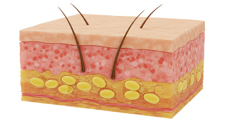 Isolated Skin Anatomy