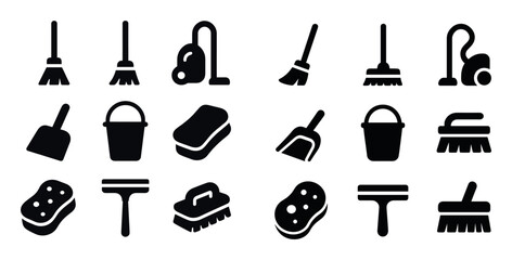 Cleaning Tools Icons
