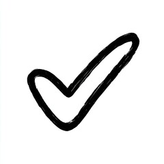 Hand-drawn check mark symbol