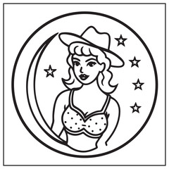 Vintage Tattoo Coloring Pages