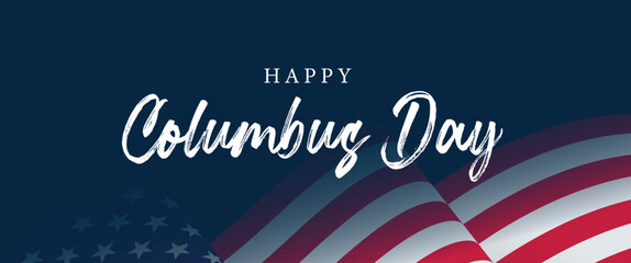 Happy Columbus day background banner Poster Post Design illustration