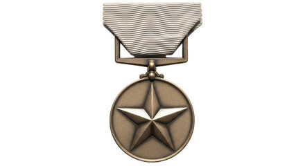 Isolated Bronze Star Medal