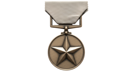 Isolated Bronze Star Medal