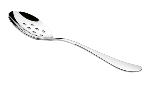 Cooking Action Using a Slotted Spoon Kitchen Kitchenware Photography Bright Environment Close-Up View Culinary Technique