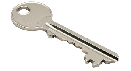 Isolated Silver Key
