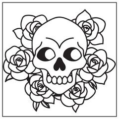 Vintage Tattoo Coloring Pages