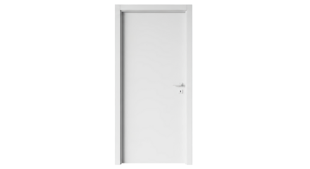 Isolated White Door