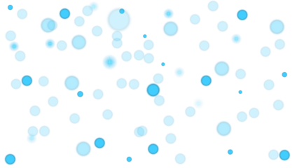 Abstract blue bubbles floating on a dark background with glowing circular shapes creating a vibrant digital texture and decorative design