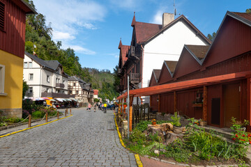 Hrensko (Herrnskretschen) Tschechien, CZ, Böhmische Schweiz