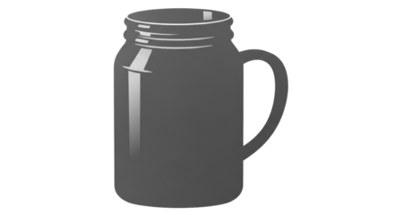 Isolated Mason Jar