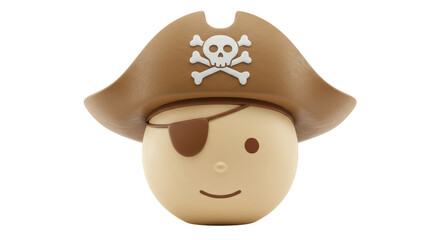 Isolated Pirate Head