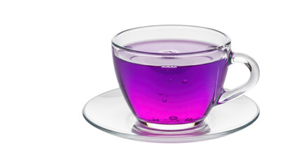Isolated Cup of Purple Tea