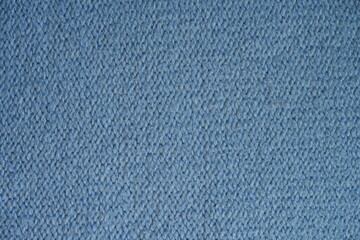 blue texture of knitted acrylic fabric