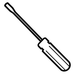 Naklejka premium screwdriver isolated on white background
