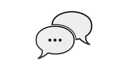 Isolated Speech Bubbles