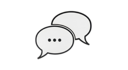 Isolated Speech Bubbles