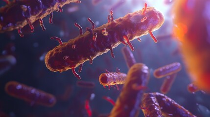 Exploring the Intricate World of Clostridium Botulinum Bacteria in a Microscopic View