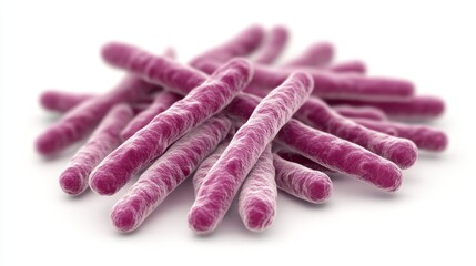 Corynebacterium Diphtheriae is Depicted in Fine Detail, Showcasing Its Rod-Shaped Structure