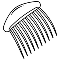Comb Jelly line art vector