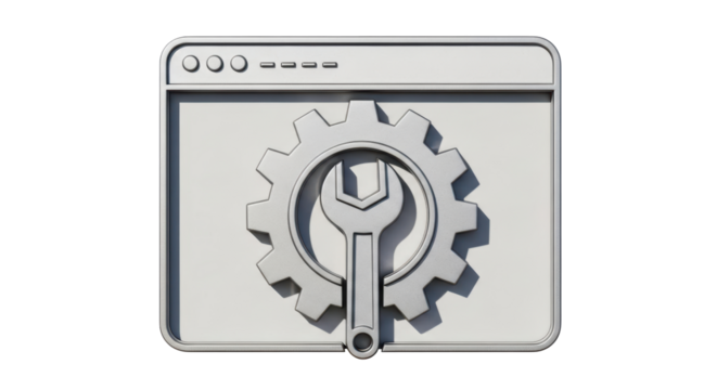 Isolated Website Settings Icon