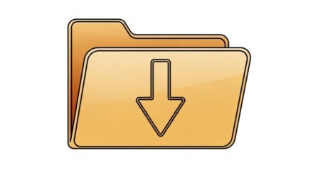Isolated Download Folder Icon