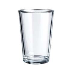 Empty clear glass shot glass