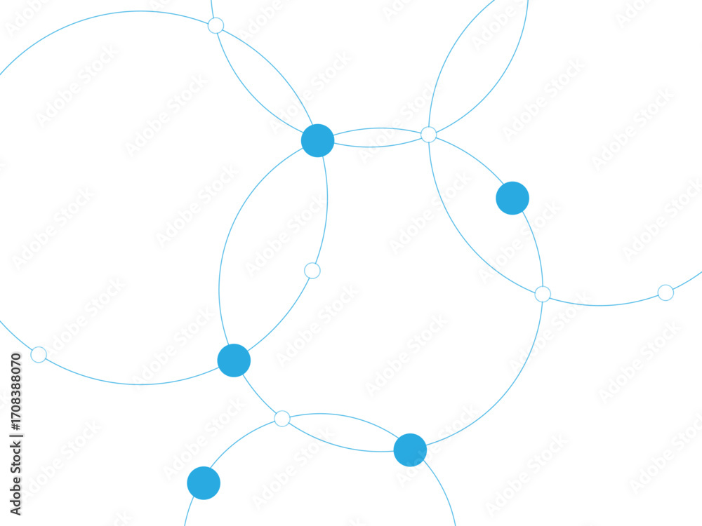 Poster seamless abstract background with circles and dots