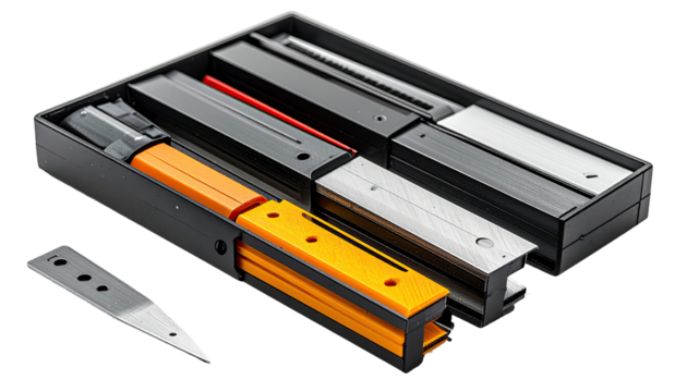 Metal tool kit in organized case