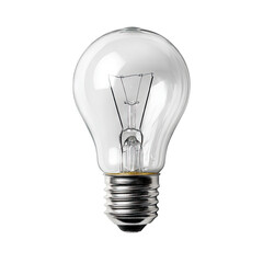 Clear incandescent light bulb, front view (2)
