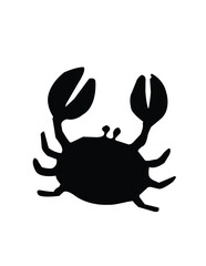 vector illustration of a crab