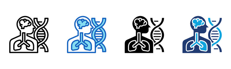 Physiology icon Multi Style Vector Illustration