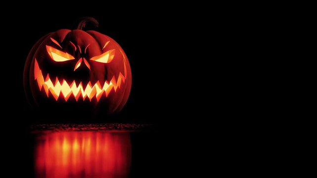 Halloween pumpkin carving event dark studio photo composition eerie atmosphere close-up spooky concept