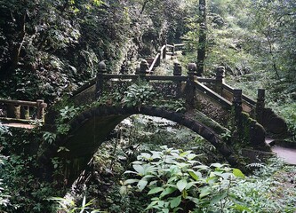old bridge in the park
