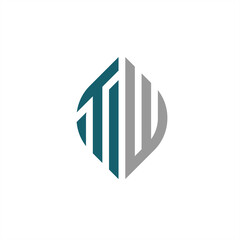 creative TW logo with blue and grey nuances