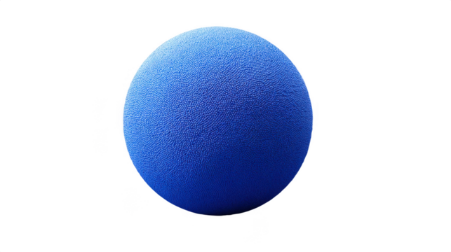 Blue Textured Sphere on Dark Gradient Background