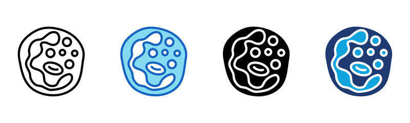 Neutrophil icon Multi Style Vector Illustration