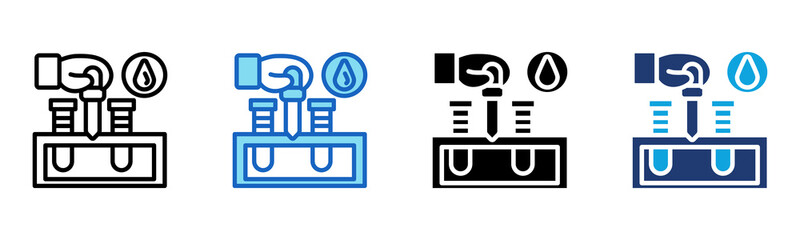 Tube icon Multi Style Vector Illustration